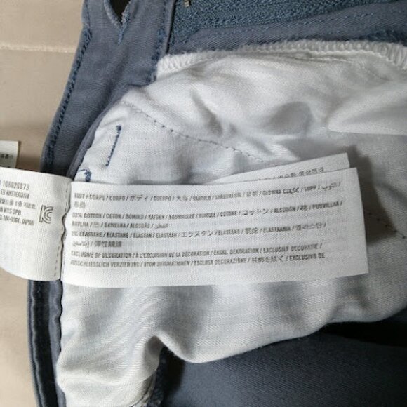 HOLLISTER | Ultra High Rise Dad Pant Long Straight Leg Blue Cargo Pants 24L - Picture 9 of 10